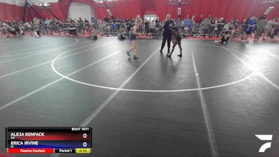 105 lbs Round 3 - Alicia Kenfack, ND vs Erica Irvine, IA