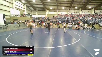 92 lbs Cons. Semi - Brody Marshall, UT vs Nolan Carlson, UT