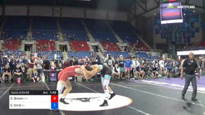 182 lbs Consi Of 64 #2 - Devin Brown, New Mexico vs Caleb Orris, South Dakota