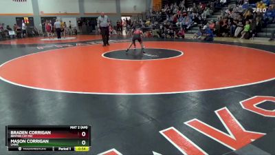 N-15 lbs Quarterfinal - Braden Corrigan, Benton Cat Pac vs Mason Corrigan, LMWC