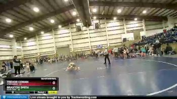 84 lbs Quarters & Wb (16 Team) - Trevor Cowan, Utah Green vs Braxton Smith, Bear Cave