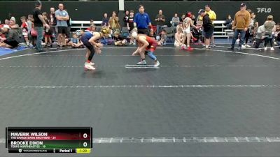 80 lbs Round 6 (8 Team) - Maverik Wilson, The Savage Barn Brothers vs Brooke Dixon, Terps Northeast ES