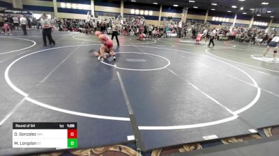 116 lbs Round Of 64 - Diego Gonzalez, Infinity Wrestling vs Matthew Longdon, St. Pius X