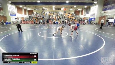 113 lbs 7th Place Match - Barron Zepeda, Laguna Beach vs Damian Fajardo, Laguna Hills