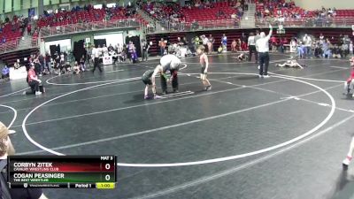 50 lbs Semifinal - Corbyn Zitek, Cavalry Wrestling Club vs Cogan Peasinger, The Best Wrestler