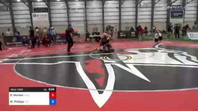 70 kg Consi Of 16 #1 - Dayne Morton, Wolves Wrestling Club vs Mason Phillips, Tar Heel Wrestling Club