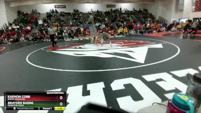 138 lbs Quarterfinal - Brayden Badini, Mountain Vista vs Kaemon Cobb, Rocky Mountain