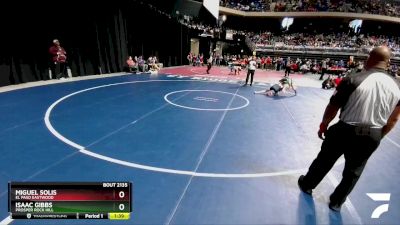 6A 120 lbs Quarterfinal - Miguel Solis, El Paso Eastwood vs Isaac Gibbs, Prosper Rock Hill