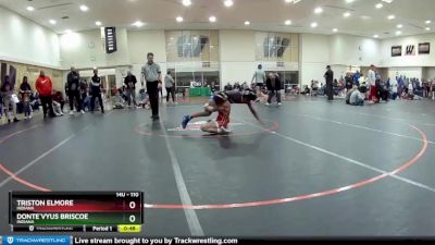 110 lbs Cons. Round 4 - Donte`Vyus Briscoe, Indiana vs Triston Elmore, Indiana