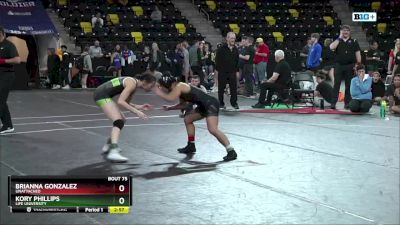 109 lbs Round 3 - Brianna Gonzalez, Unattached vs Kory Phillips, Life University