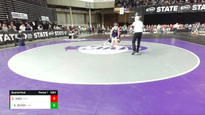 1B/2B 113 Quarterfinal - Xavier Smith, Ilwaco vs Carter Katz, Columbia (Burbank)