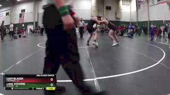 195 lbs Placement Matches (16 Team) - Lane Kovarik, Kearney vs Liam Blaser, Columbus