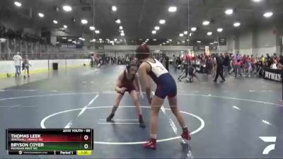 85 lbs Champ. Round 2 - Bryson Coyer, Michigan West WC vs Thomas Leek, Whitehall Vikings WC