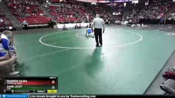 D2-152 lbs Quarterfinal - Zane Licht, Lodi vs Maddox Cejka, Prairie Du Chien