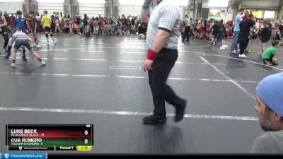 68 lbs Round 1 (6 Team) - Luke Beck, PA Alliance Black vs Cub Romero, Vougar`s Honors