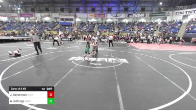 66 lbs Consi Of 8 #2 - Jayden Ackerman, Duran Elite vs Adrian Rollings, Wrecking Crew