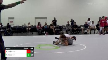 100 lbs Round 4 (6 Team) - Rocklin Zinkin, Team Empire vs Nathan Rioux, Indiana Outlaws