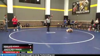 82 lbs Semis & Wb - Jordyn Seely-manuel, Missouri Blue vs Noah Kate Kovach, Texas SOTM