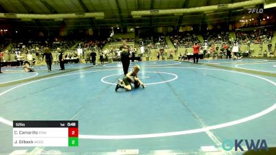 52 lbs Consi Of 8 #1 - Cam Camarillo, Standfast vs Jaxson Dilbeck, Woodland Wrestling Club