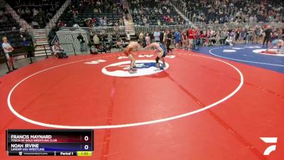 132 lbs Quarterfinal - Francis Maynard, Touch Of Gold Wrestling Club vs Noah Irvine, Lander USA Wrestling