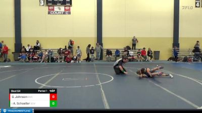 90 lbs Cons. Round 5 - Anthony Schoeller, S.O.A.R.R. Elite Wrestling vs Gradyn Johnson, Bison Wrestling Club