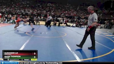 4A 113 lbs Cons. Round 2 - Alexander Lui, Idaho Falls vs Hazen Thompson, Century