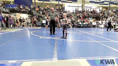 52 lbs Quarterfinal - Tyde Begley, Choctaw Ironman Youth Wrestling vs Kamdyn Carver, Deer Creek Wrestling Club