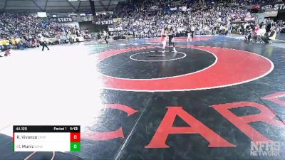 4A 120 lbs Quarterfinal - Isaac Muniz, Gonzaga Prep vs Rudy Vivanco, Eastmont