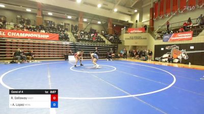 143 lbs Consi Of 4 - Reagen Gallaway, Hastings (Neb.) vs Alexandra Lopez, Menlo (Calif.)