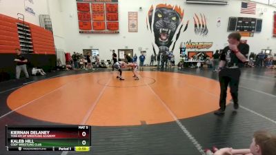 114-119 lbs Semifinal - Kaleb Hill, Cody Wrestling Club vs Kiernan Delaney, Toss Em Up Wrestling Academy