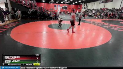 215 lbs Champ. Round 1 - Tommy O`Brien, Chicago (MARIST) vs Brody Lidbury, McHENRY