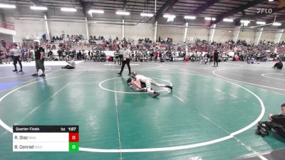 98 lbs Quarterfinal - Roman Diaz, Badlands WC vs Brody Conrad, Dolores Bears