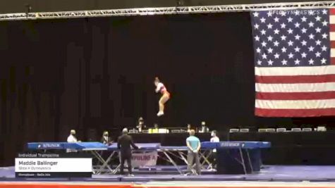Maddie Ballinger - Individual Trampoline, Stick It Gymnastics - 2021 USA Gymnastics Championships