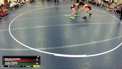 90 lbs Quarterfinals (8 Team) - Owen Parish, Minnesota Gold vs Kellen Schoeff, Indiana Gold