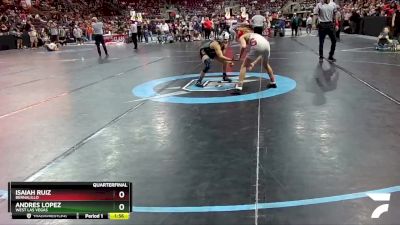 4A 107 lbs Quarterfinal - Isaiah Ruiz, Bernalillo vs Andres Lopez, West Las Vegas