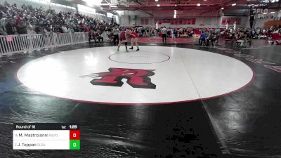 220 lbs Round Of 16 - Michael Mastroianni, Milford vs Jayden Toppan, Gloucester