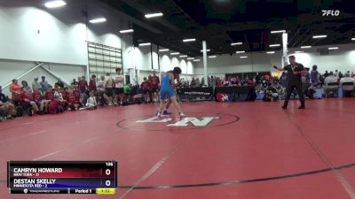 136 lbs Round 1 (8 Team) - Camryn Howard, New York vs Destan Skelly, Minnesota Red