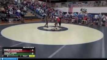 138 lbs Placement Matches (8 Team) - WESLEY USHER, Commerce Hs vs Marley Washington, Mt. Pisgah Christian School