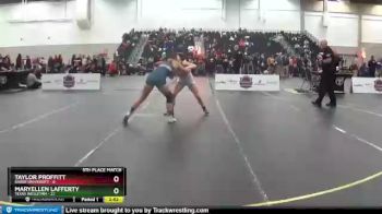 143 lbs Placement Matches (16 Team) - Taylor Proffitt, Baker University vs Maryellen Lafferty, Texas Wesleyan