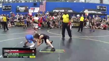 65 lbs Round 2 (6 Team) - Tyson Franklin, Olympia vs Jon Luke Austin, Steel Valley Psychos