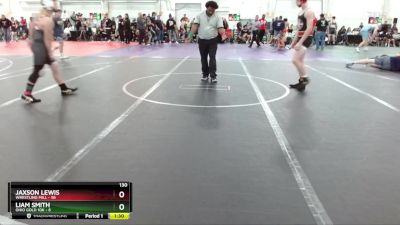 130 lbs Round 5 (10 Team) - Jaxson Lewis, Wrestling Mill vs Liam Smith, Ohio Gold 10K