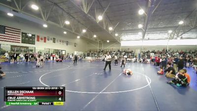 70 lbs Semifinal - Kellen Dschaak, Declo Stingers vs Cruz Armstrong, Sublime Wrestling Academy