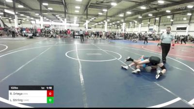 102 lbs Semifinal - Raymond Ortega, Grindhouse WC vs Lucas Stirling, Camel Kids