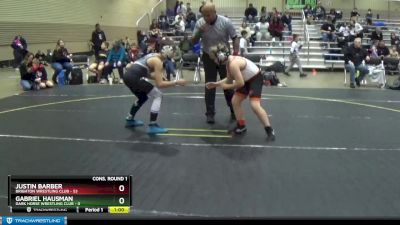 101 lbs Cons. Round 1 - Gabriel Hausman, Dark Horse Wrestling Club vs Justin Barber, Brighton Wrestling Club