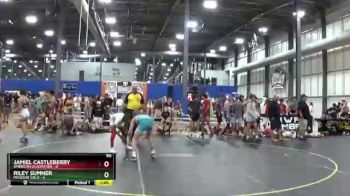 90 lbs Round 5 (6 Team) - Jamiel Castleberry, American Gladiators vs Riley Sumner, Missouri Gold