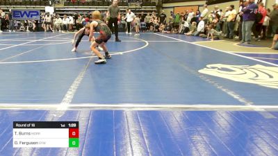 67 lbs Round Of 16 - Ty Burns, Morrison Takedown Club vs Dawson Ferguson, Geary Youth Wrestling