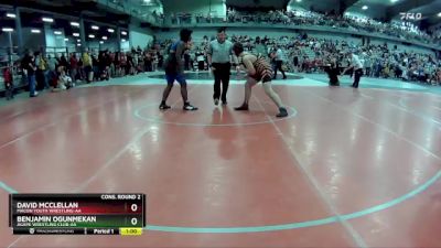 165 lbs Cons. Round 2 - Benjamin Ogunmekan, Agape Wrestling Club-AA vs David McClellan, Macon Youth Wrestling-AA 