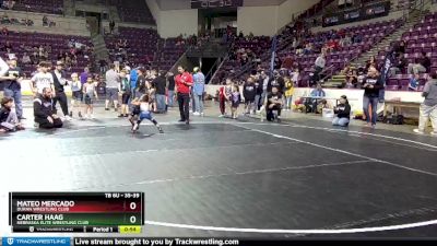 35-39 lbs Round 3 - Carter Haag, Nebraska Elite Wrestling Club vs Mateo Mercado, Duran Wrestling Club