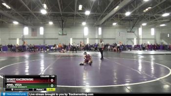 125 lbs Cons. Round 2 - Wyatt Kaczrowski, Augsburg vs Ariel Vega, St. Ambrose University