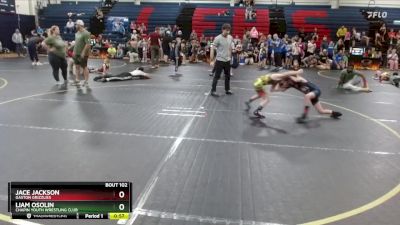 66 lbs Cons. Semi - Jace Jackson, Gaston Grizzlies vs Liam Osolin, Chapin Youth Wrestling Club